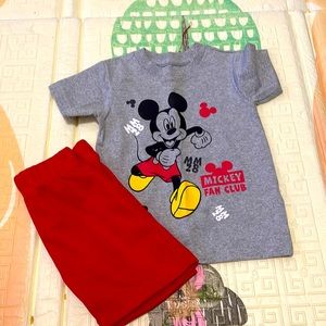 Matching Mickey Mouse set